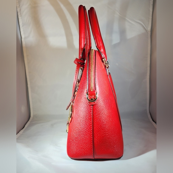 MICHAEL Michael Kors Bedford Legacy Medium Pebbled Leather Dome Satchel' - Picture 4 of 8